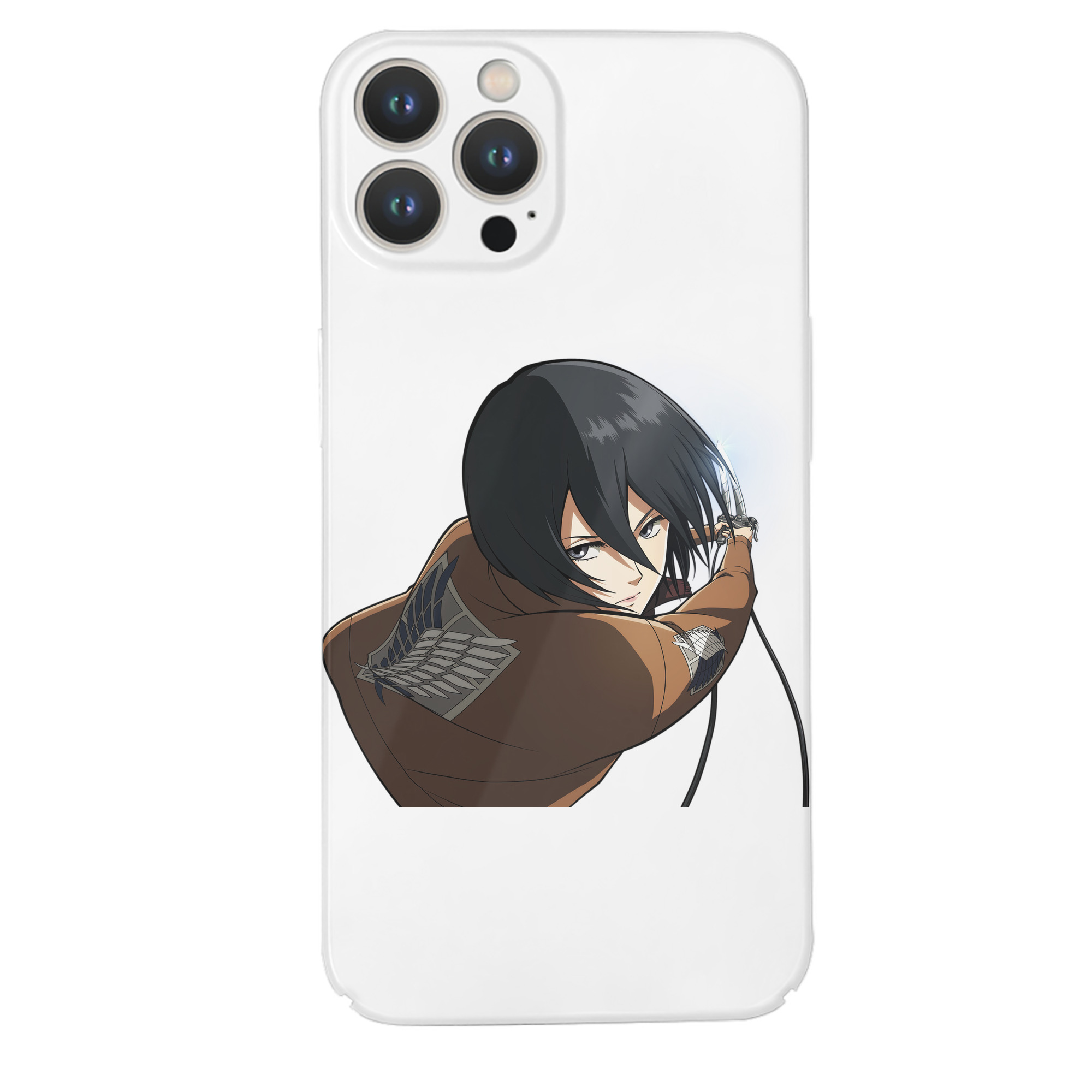 （画像用） 進撃の巨人 ミカサ·アッカーマン Attack on Titan Mikasa Ackerman 【iPhone 14シリーズ対応】ハードケース